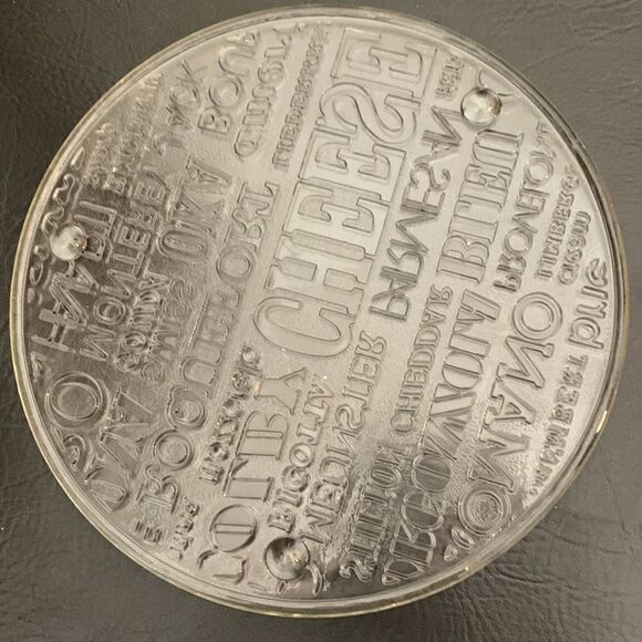 Charcuterie Glass 11 Inch Cheese Serving Cutting Board Appetizers Entertaining - Picture 3 of 4